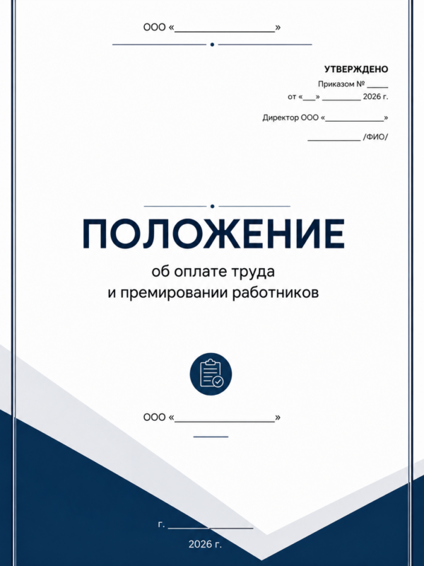 Шаблон Положения об оплате труда и премировании (ред.2026)